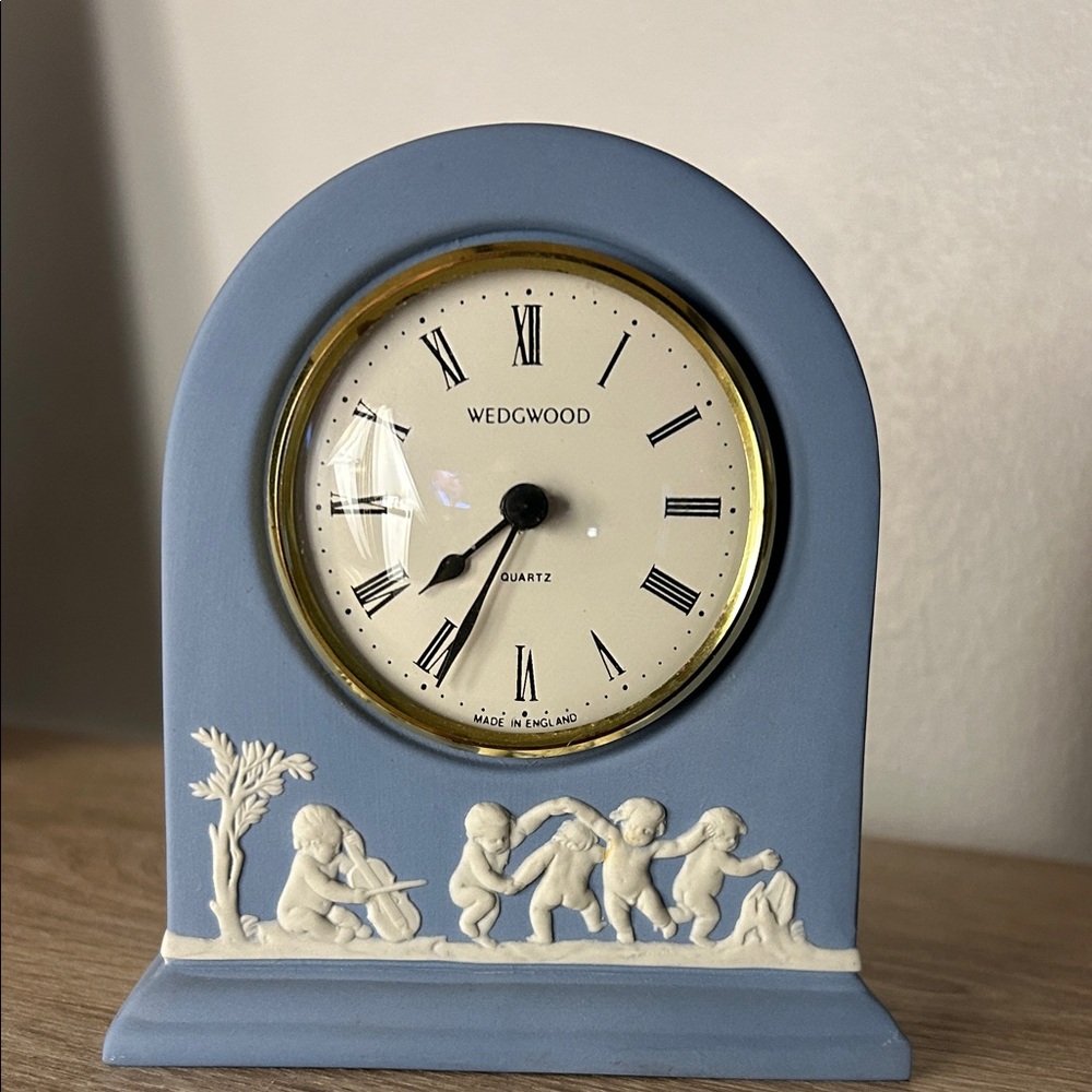 Wedgwood Classic Blue and Cream Clock